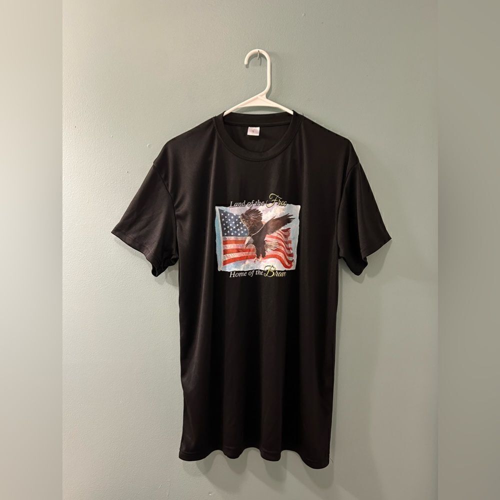NWOT … Land Of The Free … Home Of The Brave “Size: L” T-Shirt